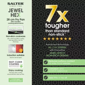 Salter BW11621SA3 Jewel Hex 28cm Bratpfanne