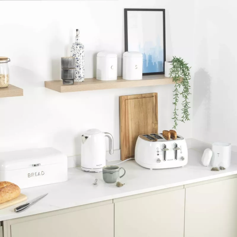 Salter BW14044EU7 Boston Brotkasten, Ice White