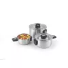 Salter BW14354 Stack-In Edelstahl 3-teiliges (16/22/24 cm) Kochtopf-Set