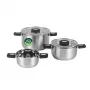 Salter BW14354 Stack-In Edelstahl 3-teiliges (16/22/24 cm) Kochtopf-Set