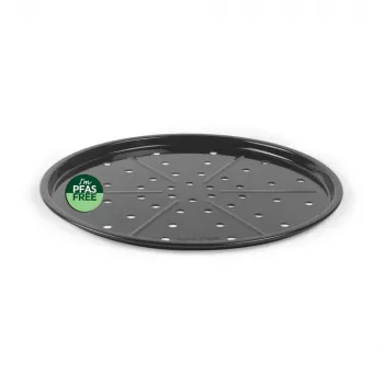 Salter BW14483 Brilliance Pizzablech 32 cm Carbonstahl Antihaft Grau