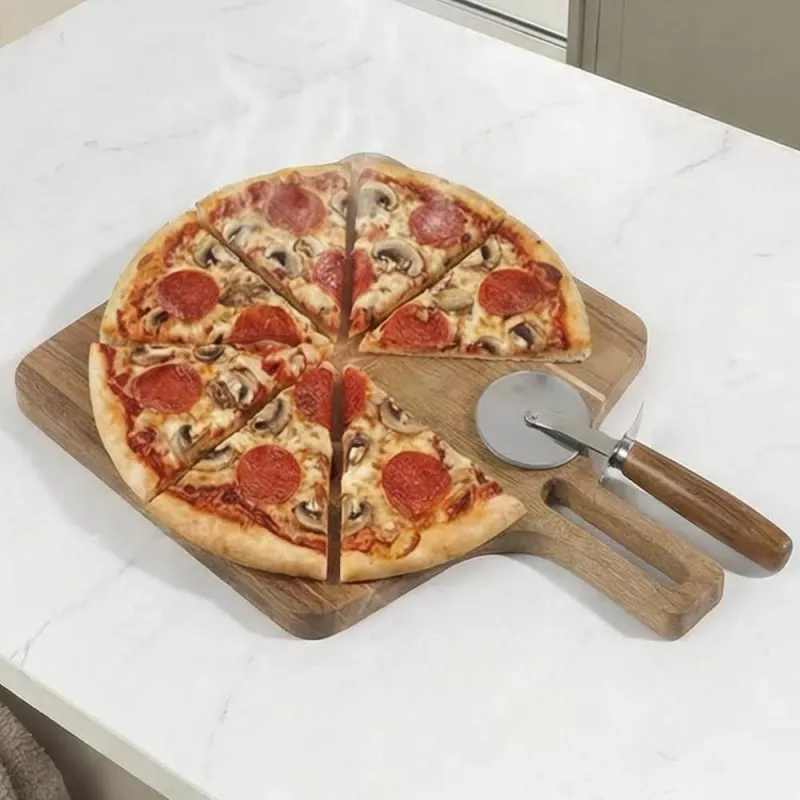 Salter BW14825 Toronto 12 inch Pizzabrett & Pizzaschneider-Set