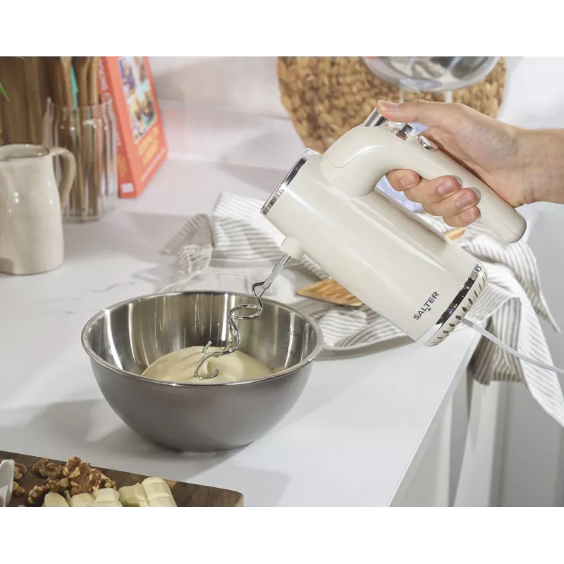 Salter EK6684CRMVDE Retro Handmixer