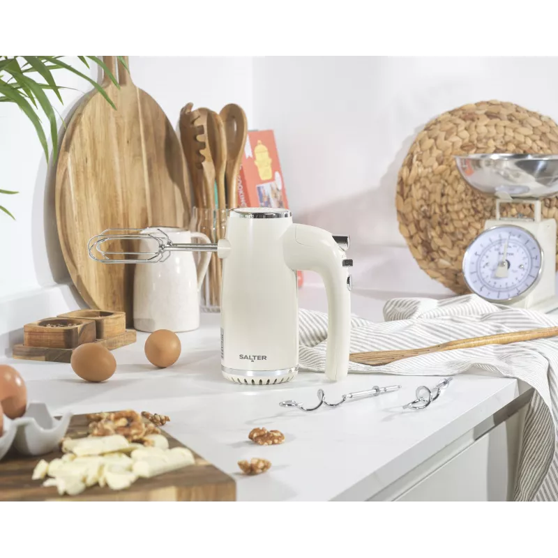 Salter EK6684CRMVDE Retro Handmixer