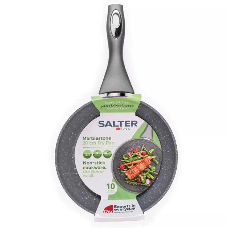 Salter BW02762G2MOR Marblestone 20 cm Bratpfanne, grau
