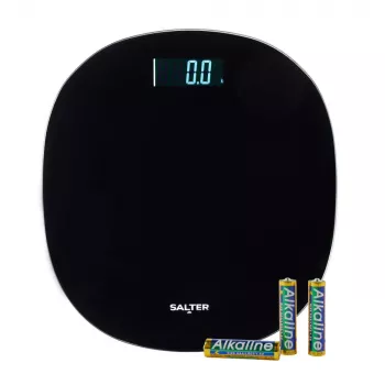 Salter SA00709BFEU12 runde elektronische Waage, schwarz