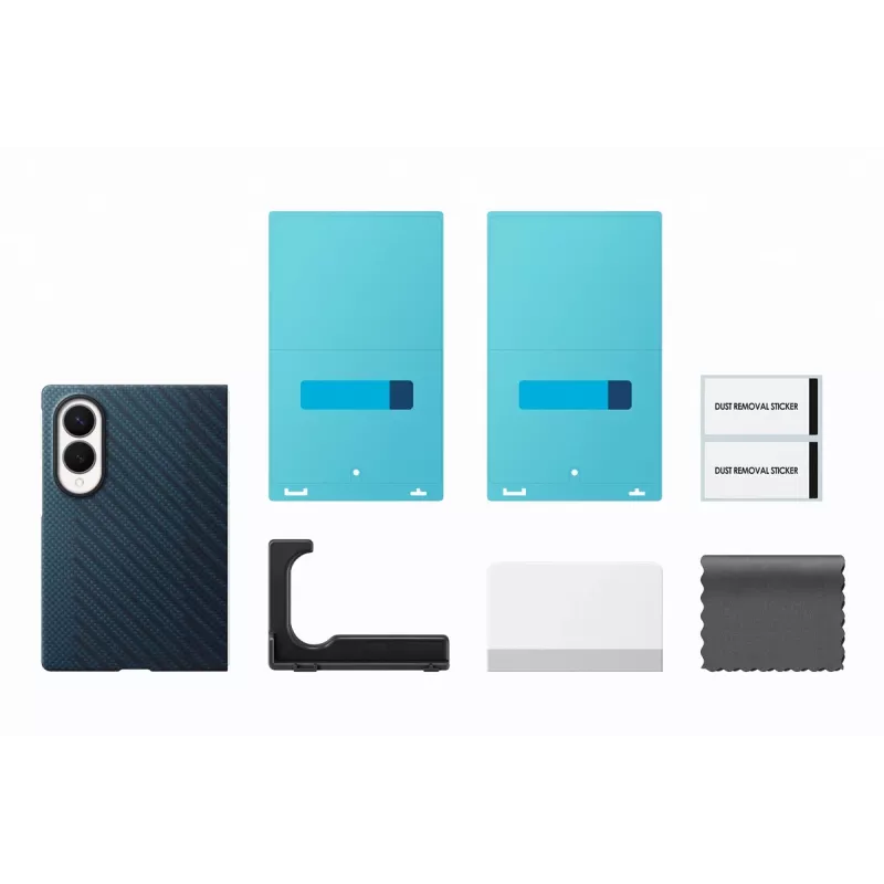 Samsung Galaxy Z Fold8 Carbon Magnet Standhülle - Marineblau (EF-KF971SNEGWW)