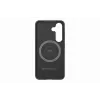 Samsung GP-FPS936PGABW Enzo Aramid Case für Galaxy S25 Plus, Schwarz Silber