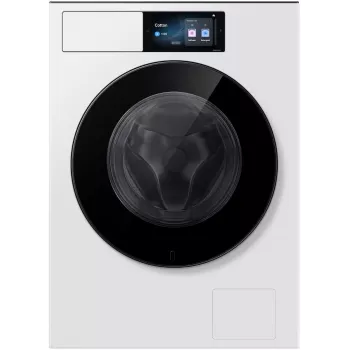 Samsung WF90H09C4WT2 9 kg 1400 U/min Frontlader-Waschmaschine mit Ecobubble-Technologie, Digital-Inverter-Motor, VRT Plus, Diamond Drum, LED-Display, Weiß