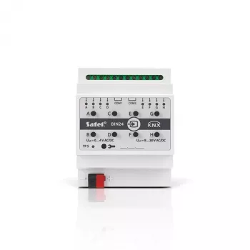 SATEL KNX-BIN24 8-Kanal-Binäreingangsmodul, DIN-Schiene, KNX TP