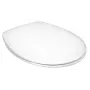 SAVAL GBG WC-Sitz Soft-Close/Quick-Release, D-Form, Weiß, Duroplast, Edelstahlscharniere