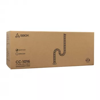 Sbox CC-1016B Kabelmanagement, Schwarz