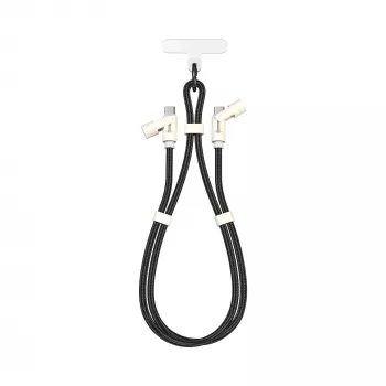 SBOX LANYARD BLACK USB-C auf USB-C Kabel 1,5 m Schwarz