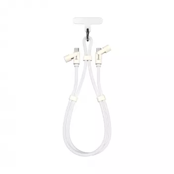 SBOX Lanyard White USB-C-auf-USB-C-Kabel 1,5 m Weiß