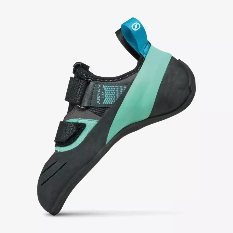 Scarpa ARPIA V LV Kletterschuh, 38.5, Shark - Aqua