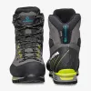 SCARPA Manta Tech GTX Mountaineering Boots - Shark/Lime, Größe 42,5