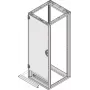 SCHROFF Türscharnierhalterung 33mm RAL 7021 Schwarzgrau Stahl für Schränke 27230060