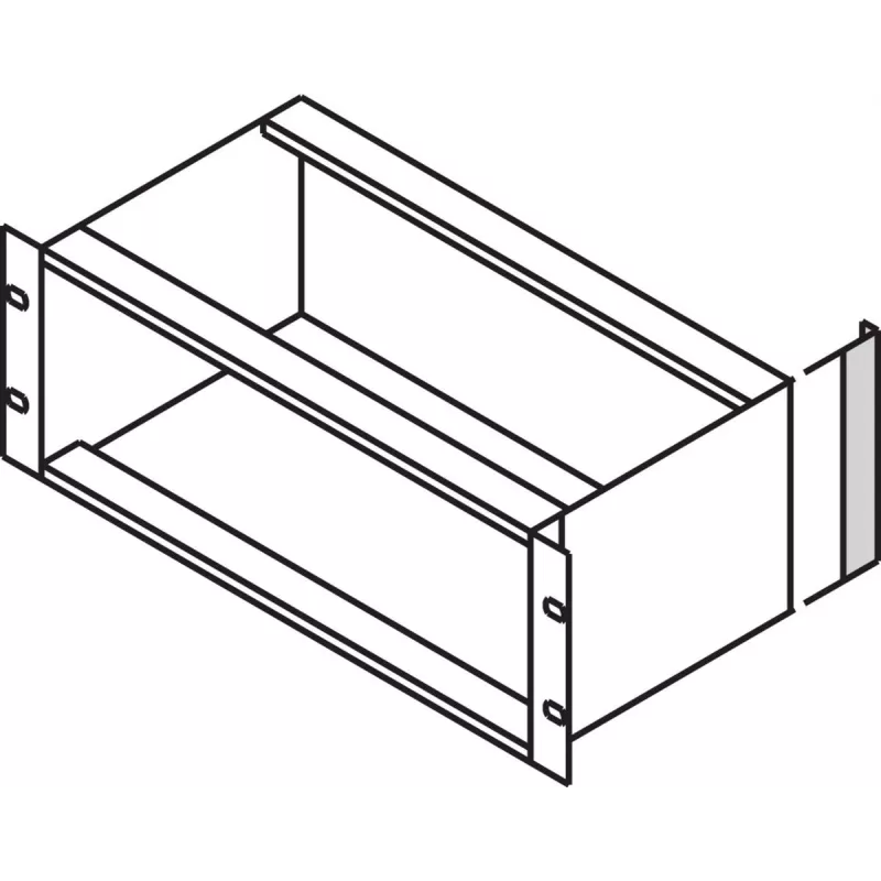 SCHROFF EMC-Eckprofil-Endstück für 3U-Gehäuse, Aluminium, klar chromatiert, 128,4 mm, 24561198