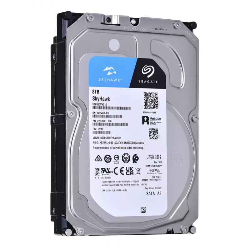 Seagate SkyHawk ST8000VX010 8 TB Interne Überwachungsfestplatte - 3,5-Zoll SATA 6Gb/s