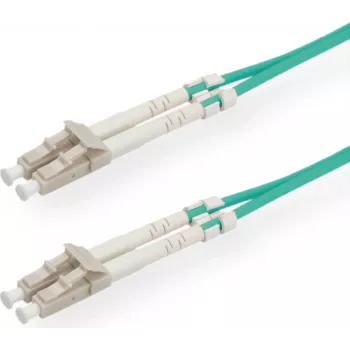 SECOMP STANDARD LWL-Patchkabel OM3 50/125µm LC/LC Duplex Türkis 2m S1802