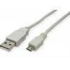 SECOMP STANDARD USB 2.0 Kabel, USB A Stecker auf Micro USB B Stecker, 0,8 m, Schwarz S3151