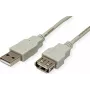 SECOMP STANDARD USB 2.0 Verlängerungskabel, Typ A Stecker auf Buchse, Beige, 0,8 m (S3111)