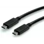 SECOMP STANDARD USB-C auf USB-C 3.2 Gen 2 Kabel, E-Mark, 10Gbps, 100W PD, 0,5m, Schwarz S3520