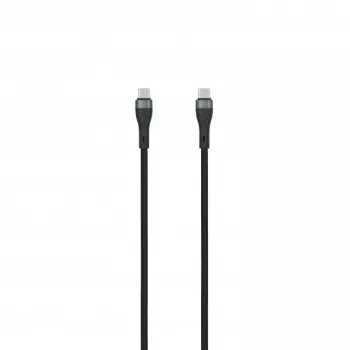 SEEK TOTI USB-C zu USB-C 2m geflochtenes Kabel 3A Schwarz