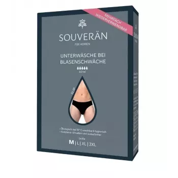 Selenacare Bladderleak Underwear Slip Schwarz / M