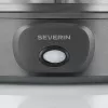 Severin JG 3510 Joghurtbereiter, 7 x 150 ml Becher, Dark Inox/Schwarz