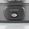Severin JG 3510 Joghurtbereiter, 7 x 150 ml Becher, Dark Inox/Schwarz