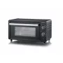 Severin TO 2062 Mini-Backofen, 9 L, 800 W, mit Rotisserie, Gebürsteter Edelstahl/Schwarz