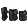 SFR Triple Pads Set Candi L - Knie-, Ellenbogen- und Handgelenkschoner für Rollschuhlaufen, Skateboarden, Scooterfahren, Radfahren