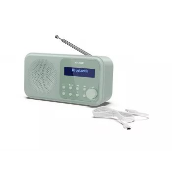 Sharp Tokyo DR-P420(GN) tragbares DAB+/FM-Radio, Bluetooth 5.0, Aquamarine Green
