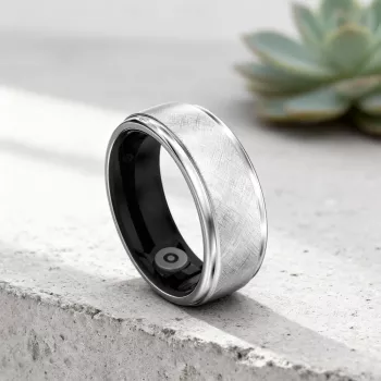 HiFuture Ring2 Smart Ring, Größe 12 (68 mm), Titanium Silver