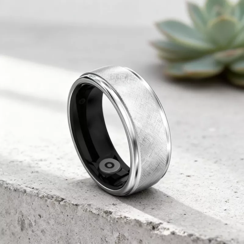 HiFuture Ring2 Smart Ring, Größe 12 (68 mm), Titanium Silver