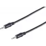 SHIVERPEAKS 3,5 mm Klinken-Audiokabel, Stecker-Stecker, 2,5 m, Schwarz