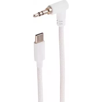 shiverpeaks® 3,5mm Audiokabel, gewinkelt zu gerade, Weiß, 3m (BS14-08046)
