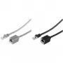 shiverpeaks BASIC-S Cat. 6A S/FTP Patchkabel-Verlängerung, Grau, 0,5 m, Halogenfrei, RJ45 Stecker auf Buchse BS08-62010