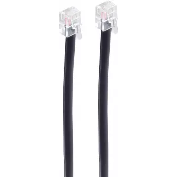 SHIVERPEAKS BASIC-S Modularkabel RJ11/RJ12 6P6C Schwarz 15m BS70095-6/6