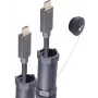 SHIVERPEAKS BASIC-S Optisches HDMI-Panzerkabel 4K 20,0m - Trittsicher, Aktiv Optisch, HDMI 2.0, 18 Gbps, Schwarz BS30-04095