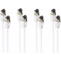SHIVERPEAKS BS08-41056-4 Cat8.1 F/FTP Netzwerkkabel, 5 m, Weiß