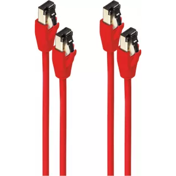 SHIVERPEAKS BS08-41084-2 Cat8.1 Ethernet-Patchkabel, F/FTP, 15 m, Rot