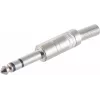 ShiverPeaks BS50200 6,3-mm-Klinkenstecker stereo, 3-polig, Metall, lötbar, mit Knickschutz