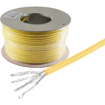 SHIVERPEAKS BS75500-A+-100SSP Cat.7a S/FTP Netzwerkkabel, 100 m, Gelb