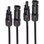 SHIVERPEAKS PV4 Verlängerungskabel-Set, 4mm², 2er-Pack Schwarz/Schwarz, 25m (BS02-32105)