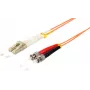SHIVERPEAKS S-Conn 10m LC/ST Duplex Multimode OM2 Glasfaser-Patchkabel, Orange CO 77950