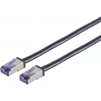 SHIVERPEAKS S/CONN maximum connectivity Cat. 6A Flex S/FTP Patch-Kabel, 15 m, Schwarz 08-28085