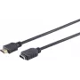 SHIVERPEAKS S/CONN maximum connectivity HDMI-Verlängerungskabel 2,0m - HDMI Typ A Stecker auf Buchse, vergoldete Kontakte, Ultra HD 4K, 3D, HEAC, Ethernet, ARC, CEC, High Speed with Ethernet, Schwarz 77479-2.0