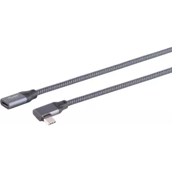 SHIVERPEAKS S/CONN maximum connectivity USB-C Verlängerungskabel, 3.2, 90°, Pro, 0,25 m 13-56000
